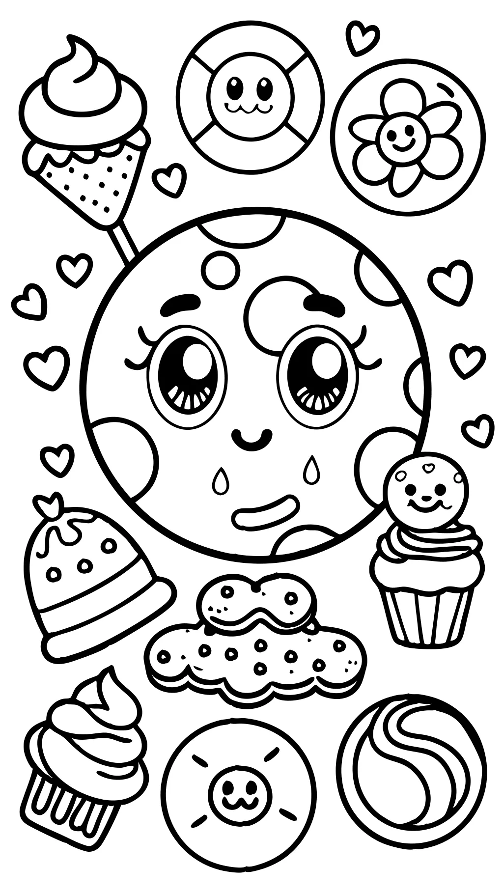 cookie swirl c coloring pages